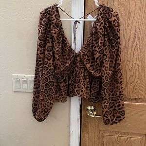 Cheetah blouse